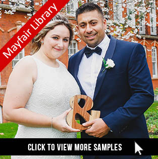 Mayfair Library Wedding Photographer