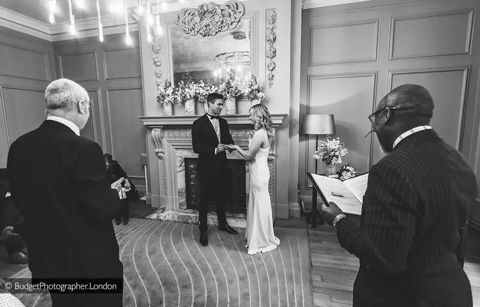 Private wedding at Marylebone Townhall