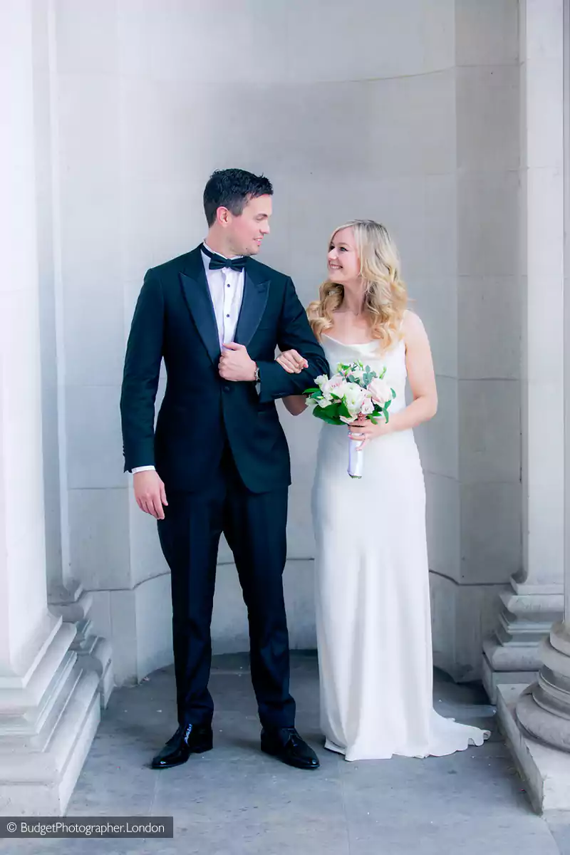 Young couple at Marylebone Town Hall