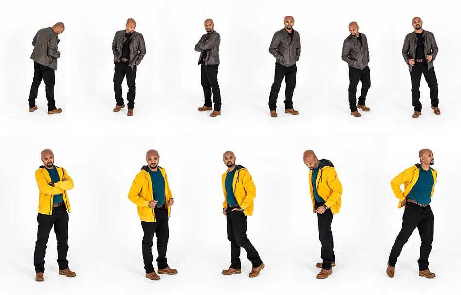 Studio model photography for modelling agencies London