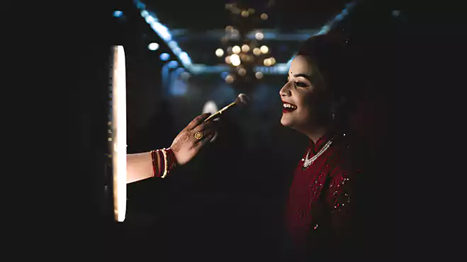 Bride Getting Ready