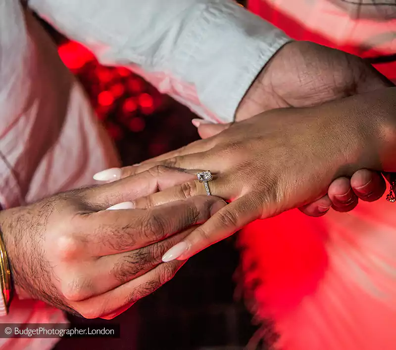 Ring on finger in Sky Garden