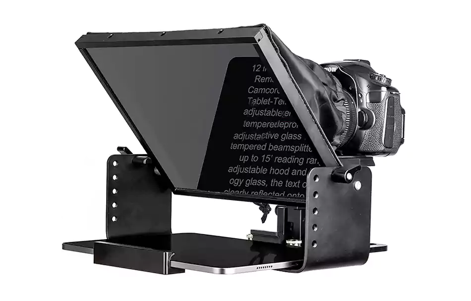 Filming with Teleprompter Filming with Teleprompter