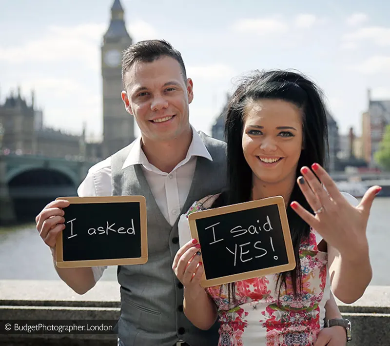 Marriage Proposal at Westminster