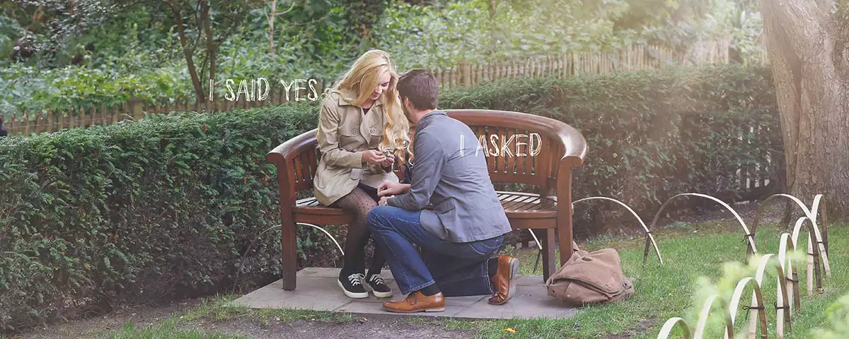 Proposal at Kyoto Gardens