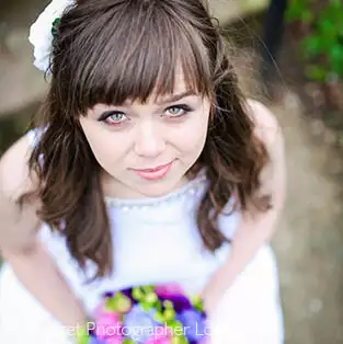 The Bride her civil wedding at the Redbridge Registry Office