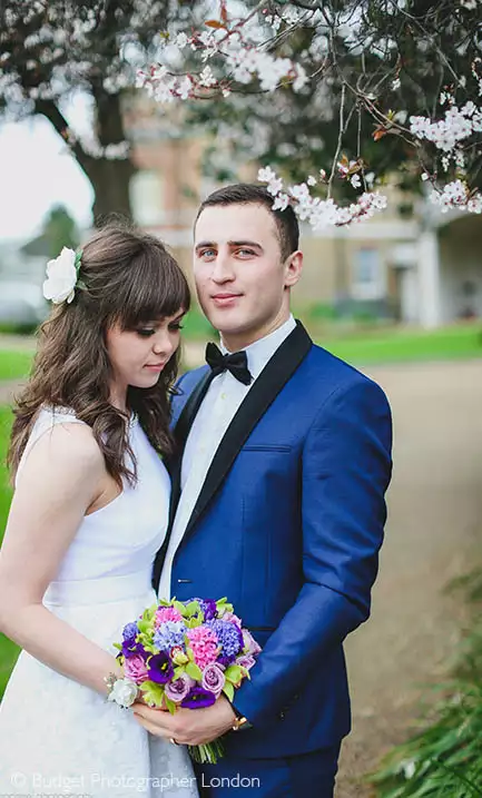 Beautiful couple after their wedding at Redbridge