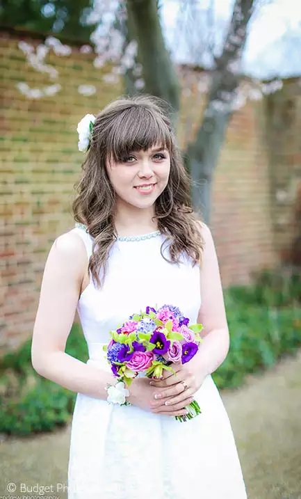 Beautiful bride at Redbridge registry office