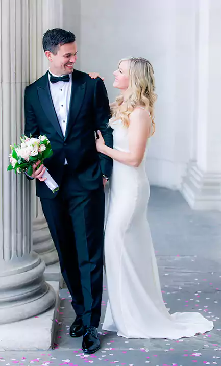 Bride and groom - The Old Marylebone Town Hall